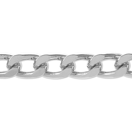 Aluminum chain AL830LF rhodium color