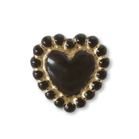 Acrylic heart / Black / g