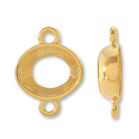Cast stone seat #4120 2 horizontal rings gold
