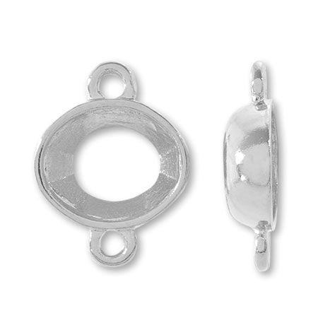 キャスト石座 #4120 横2カン ロジウムカラー