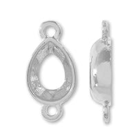 Cast stone seat #4320 2 rings rhodium color