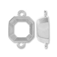 Cast stone seat #4480 2 rings rhodium color