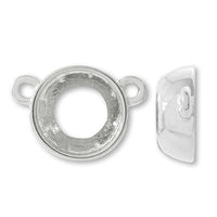 Cast stone seat #1088 Upper 2 rings Rhodium color