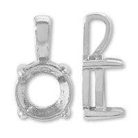 バチカン付石座 ラウンド #1088用 ロジウムカラー