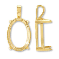 With a VaticanBezel Oval # 4120 Gold