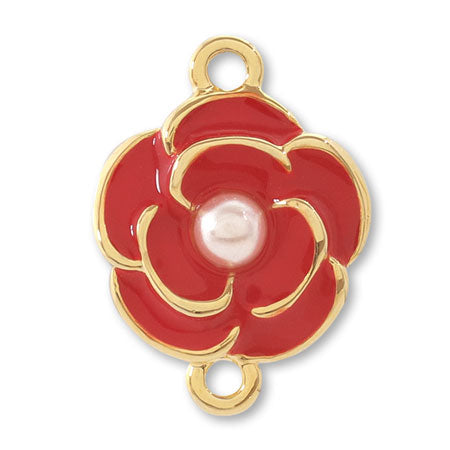 Charm Girls Camellia 2 Rings Red/G
