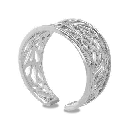 Ring stand Sukasi flower silver plated