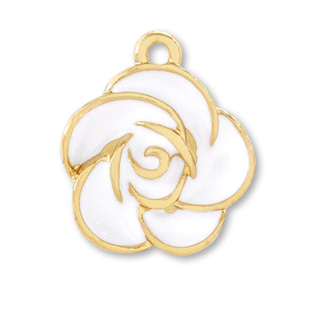 チャーム ローズ 1カン ホワイト/G