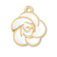 Charm Rose 1 ring White/G