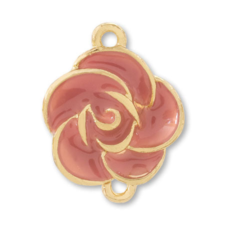 Charm Rose 2 rings Red/G