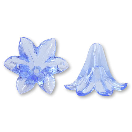 アクリル ドイツ製 花27 ライトサファイヤ