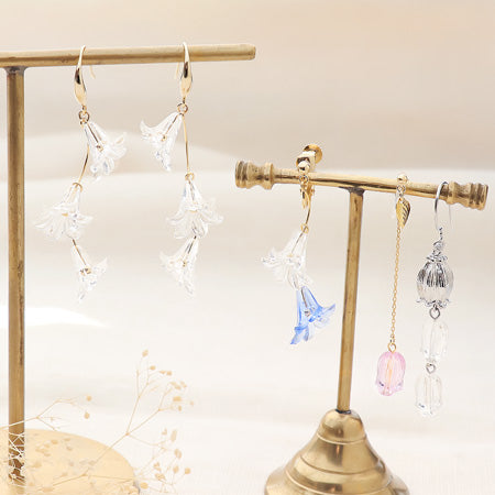 アクリル ドイツ製 花27 クリアピンク