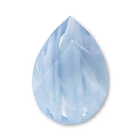 チェコ ガラスストーンドロップ シルクブルー【アウトレット】