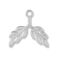 Metal parts Leaf Futaba 2 Rhodium color