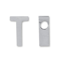 Metal parts initial T stainless steel