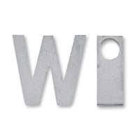 Metal parts initial W stainless steel