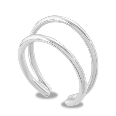 Ring stand (ear cuff) double silver plated