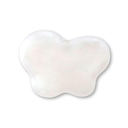 Resin pearl Baroque Butterfly White ab