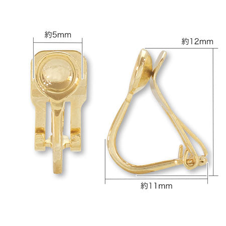 Soft fit earrings gold round ball