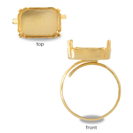 リング台 プレス石座付 #4610用 ゴールド