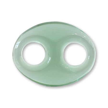 アクリル ドイツ製 オーバル2穴 ミント【アウトレット】