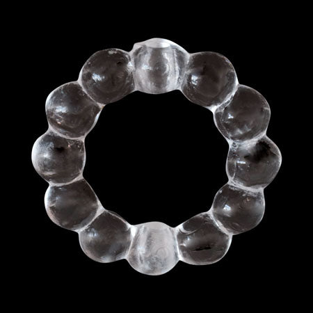 Acrylic, Germany, Bubble Ring Crystal.