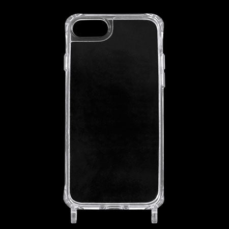 アイフォン7・8・SE第2 対応ケース リング付 ストラップ用 クリア【アウトレット】