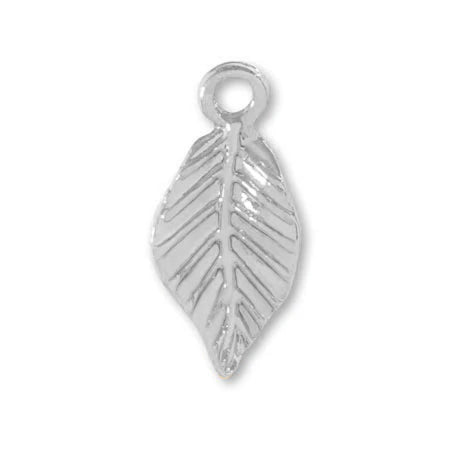 Charm Leaf No.6 Rhodium Color