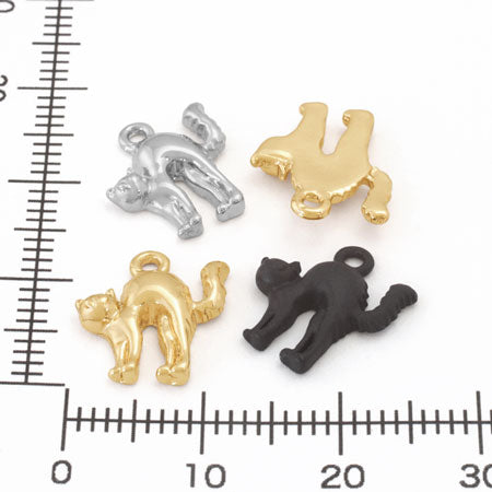 Charm angry cat No.2 gold