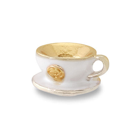 Charm tea cup white/G – 貴和製作所オンラインストア