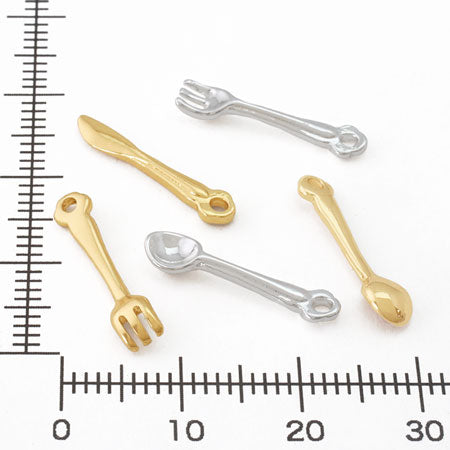 チャーム カトラリーセット ゴールド