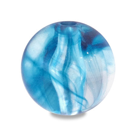 Acrylic made in Germany round clear blue