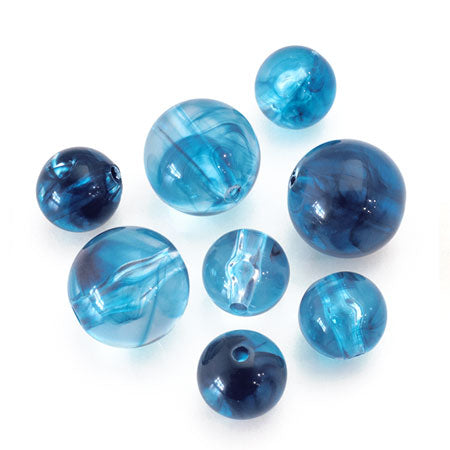 Acrylic made in Germany round clear blue