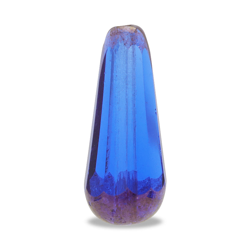 Czech fire polish drop -blue/B