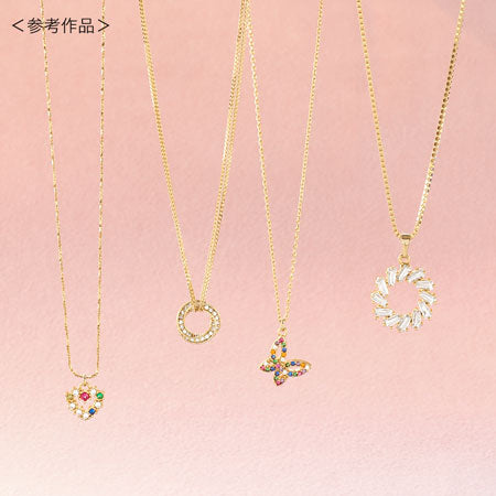 Charm cubic zirconia circle 3 gold