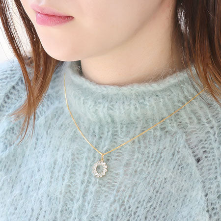Charm cubic zirconia circle 3 gold