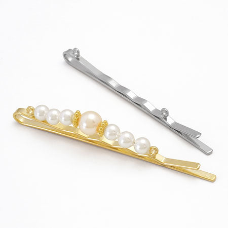 ヘア金具 カン付ヘアピン ニッケル