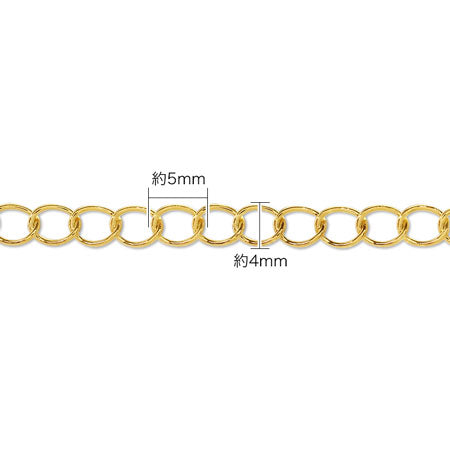 Stainless steel chain 160SB gold