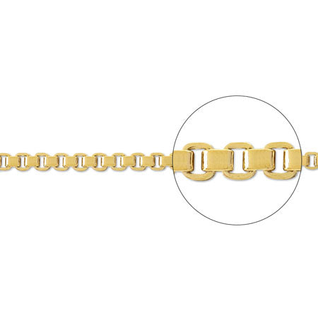 Stainless steel chain BOX1.0 Gold