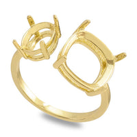 Forkling platform #4120 8 × 6mm/#4470 10mm gold