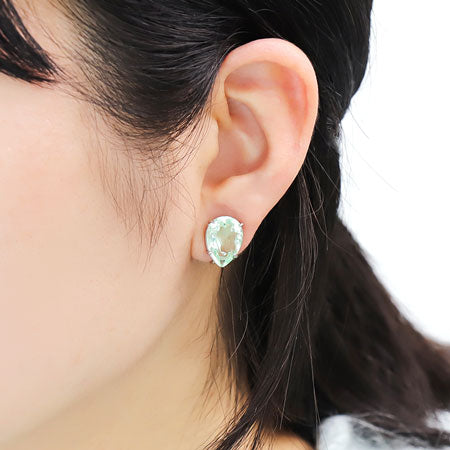 イヤリング ネジバネ 石座付 シズク