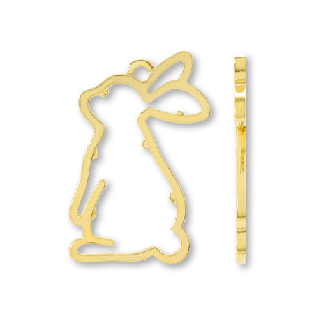 レジンフレーム うさぎ No.1 ゴールド