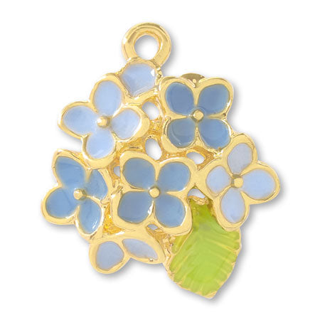 チャーム 紫陽花 ブルー/G