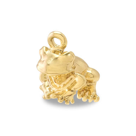 charm frog gold