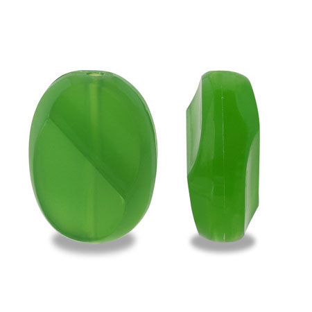 Acrylic Oval Cut 2 mid green