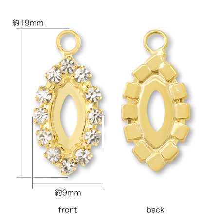 連爪石座 #4228 カン付 ロジウムカラー