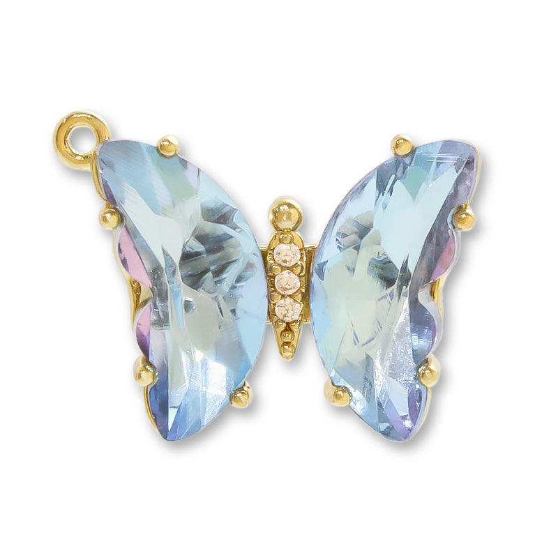 Charm butterfly Lt Blue