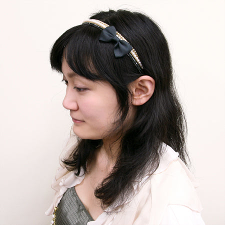 ヘア金具 鉄芯カチューシャ ゴールド
