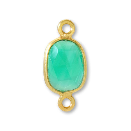 Natural stone frame stones 2 can deformed green onyx/G (natural)