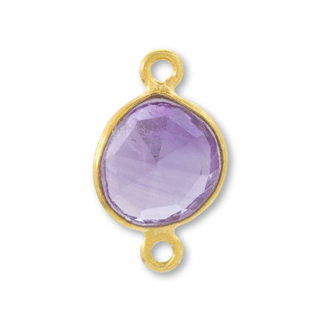 天然石 フレームストーン 2カン 変形 アフリカンアメジスト/G(天然)